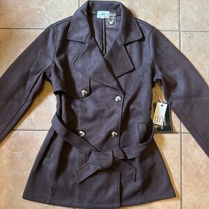 Have Chocolate Double-Breasted Trench Coat